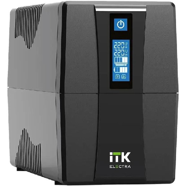 Источник бесперебойного питания ITK EET-0600VA-1-001 черный, 600BA.