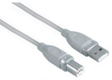 Кабель HAMA H-45021 USB 2.0 A-B (m-m) 1.8 м 1зв серый