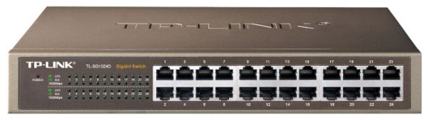 Коммутатор TP-LINK TL-SG1024D 24x10/100/1000 Мбит/сек, неуправляемый