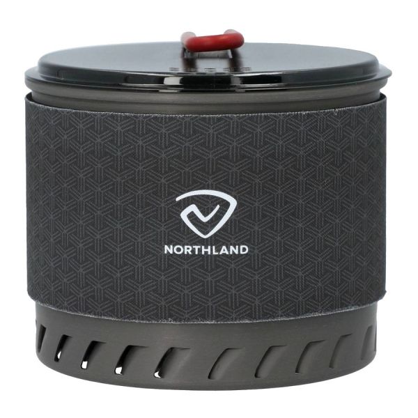 Котелок Northland Pot with radiator серый алюминий 1,3 л