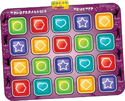 Коврик детский 1TOY Т53074 Танцевальный твистер