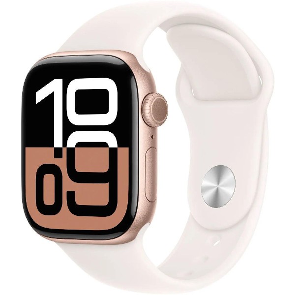 Умные часы Apple Watch Series 10 A2997 2024 42 мм серебристый/белый [mwww3lw/a]